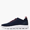 Men Casual Shoes Spherica Blue Fabric Geox Men Casual Shoes Spherica Blue Fabric Geox