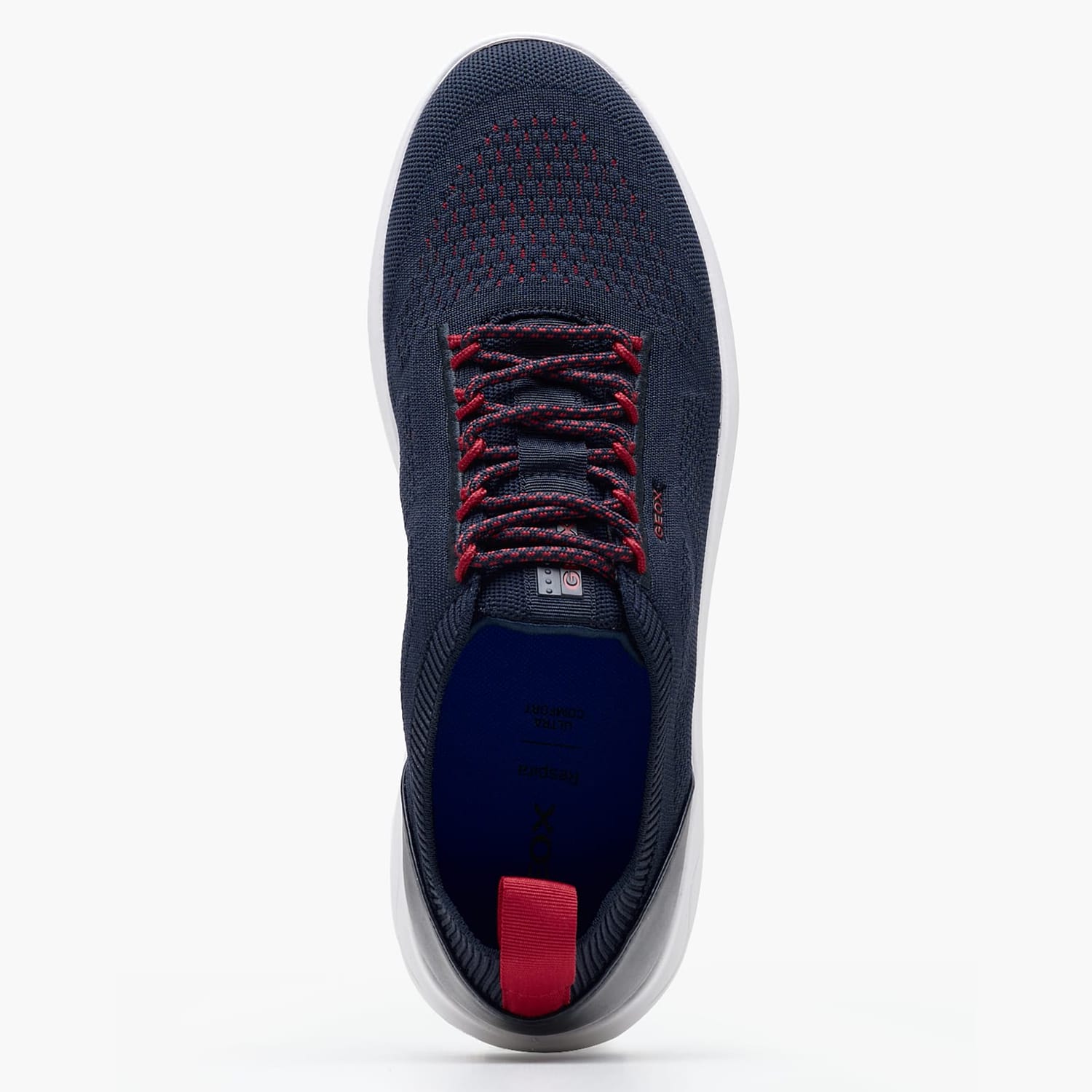 Men Casual Shoes Spherica Blue Fabric Geox Men Casual Shoes Spherica Blue Fabric Geox