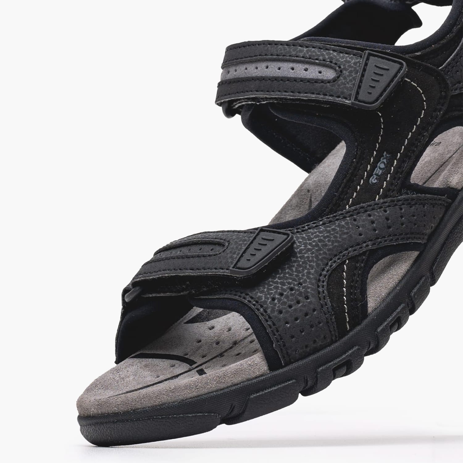 Ανδρικές Σαγιονάρες & Πέδιλα Strada.D Μαύρο ECOleather Geox