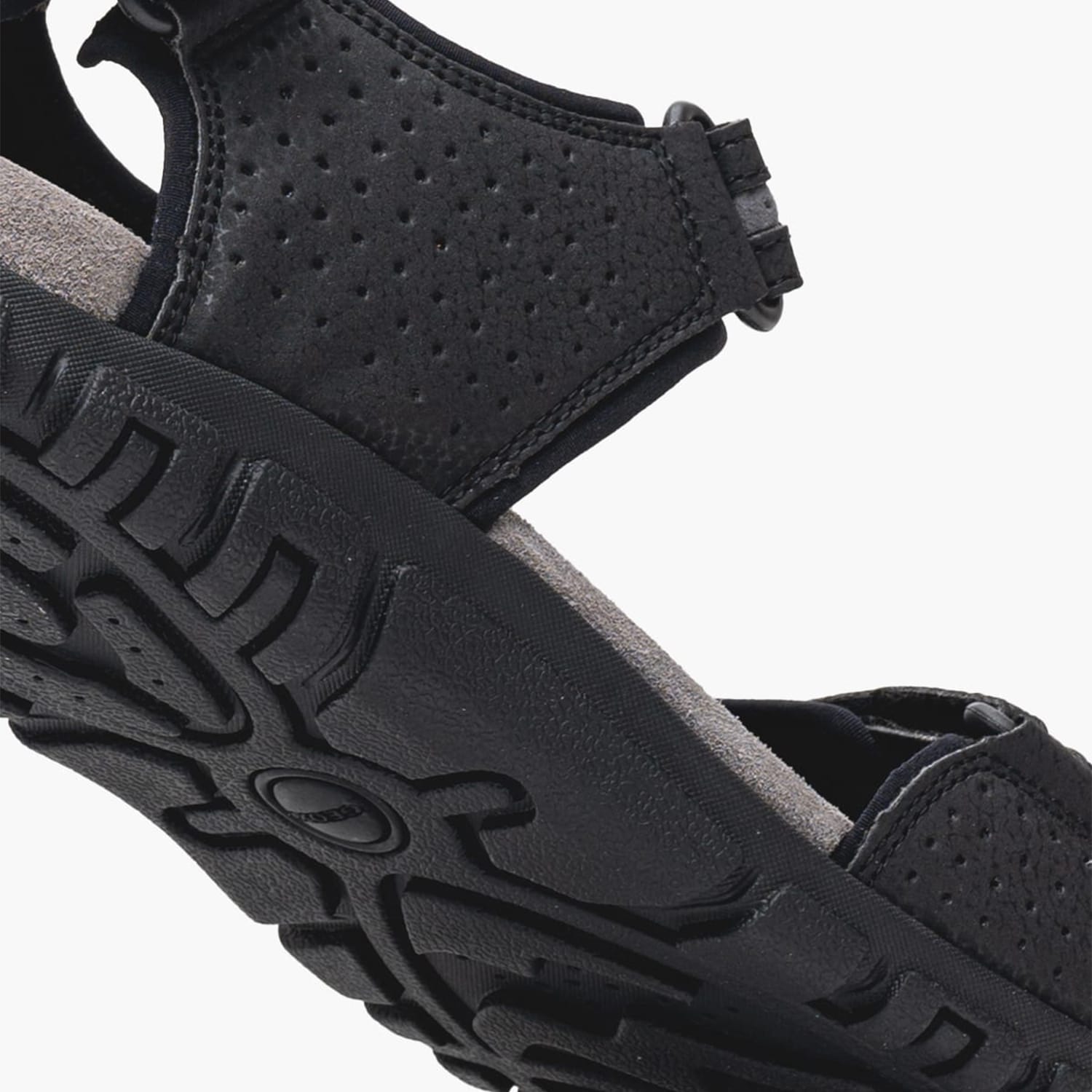 Men Flip Flops & Sandals Strada.D Black ECOleather Geox Men Flip Flops & Sandals Strada.D Black ECOleather Geox