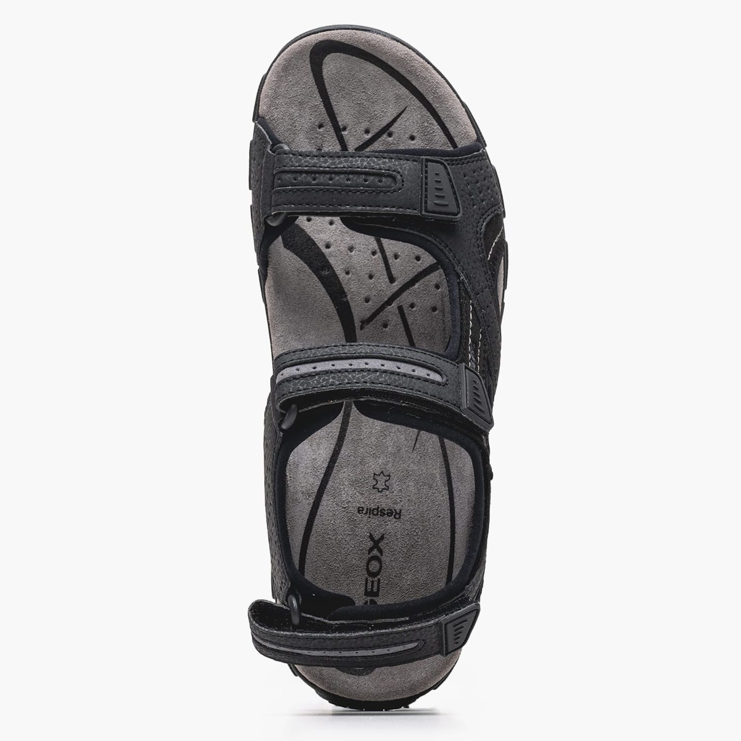 Men Flip Flops & Sandals Strada.D Black ECOleather Geox Men Flip Flops & Sandals Strada.D Black ECOleather Geox