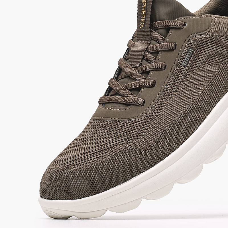 Ανδρικά Παπούτσια Casual U.Spherica.Plus Λαδί ECOleather-Ύφασμα Geox