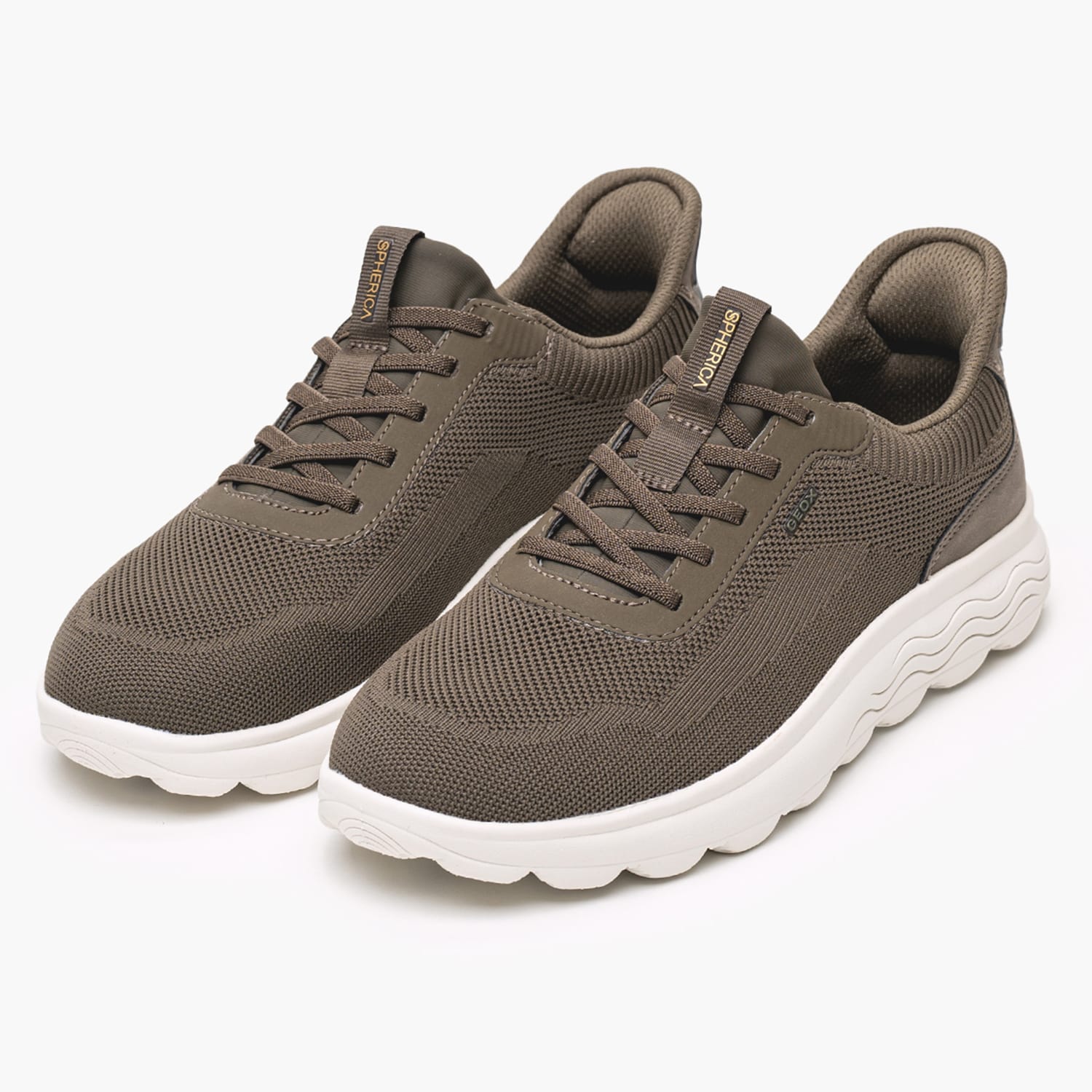 Ανδρικά Παπούτσια Casual U.Spherica.Plus Λαδί ECOleather-Ύφασμα Geox Ανδρικά Παπούτσια Casual U.Spherica.Plus Λαδί ECOleather-Ύφασμα Geox