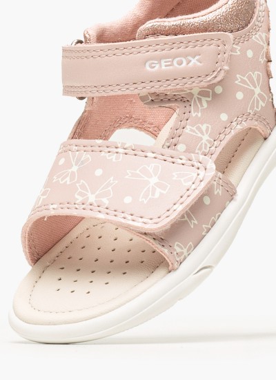 Παιδικές Σαγιονάρες & Πέδιλα Soleima Ροζ ECOleather Geox