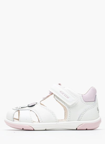 Παιδικές Σαγιονάρες & Πέδιλα Soleima Ροζ ECOleather Geox