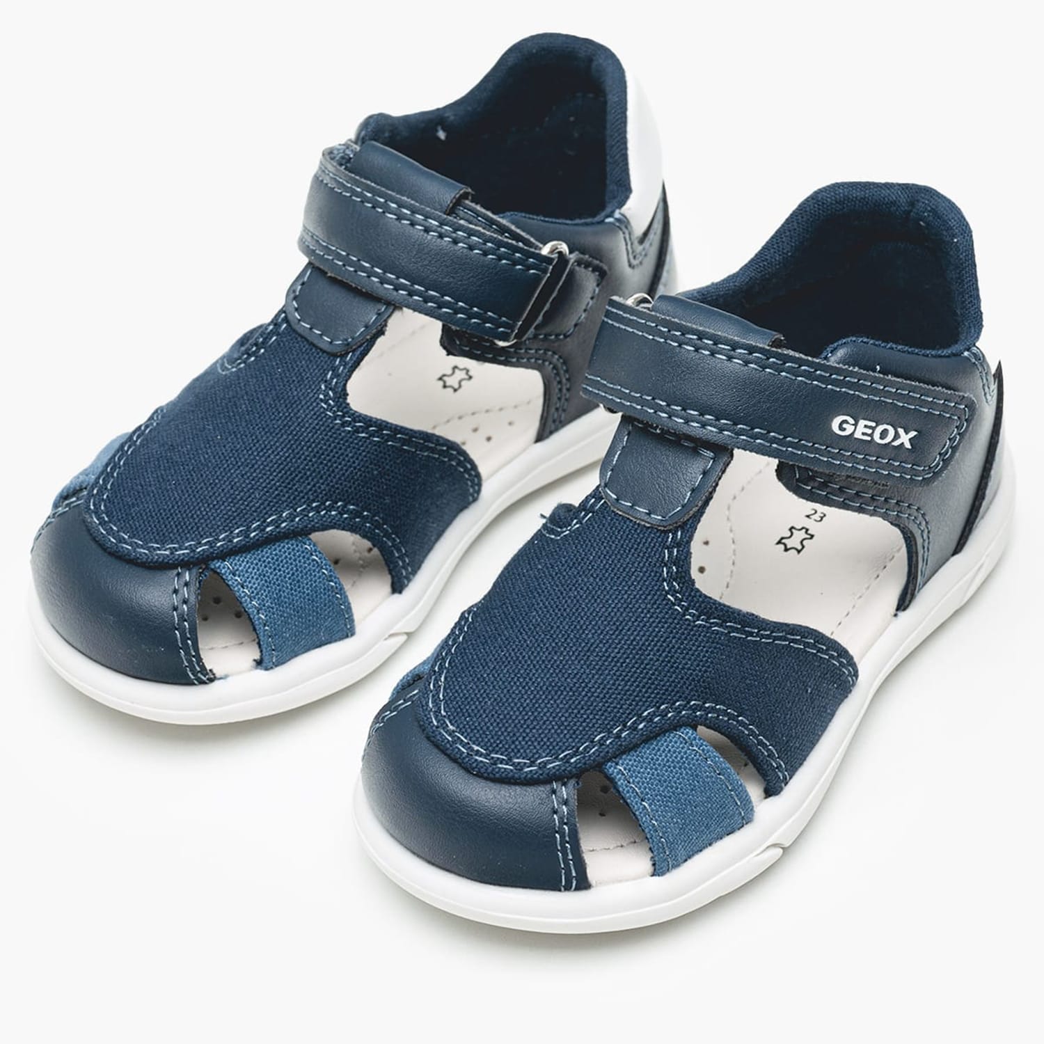 Παιδικές Σαγιονάρες & Πέδιλα Zapito.Sand Μπλε ECOleather-Ύφασμα Geox