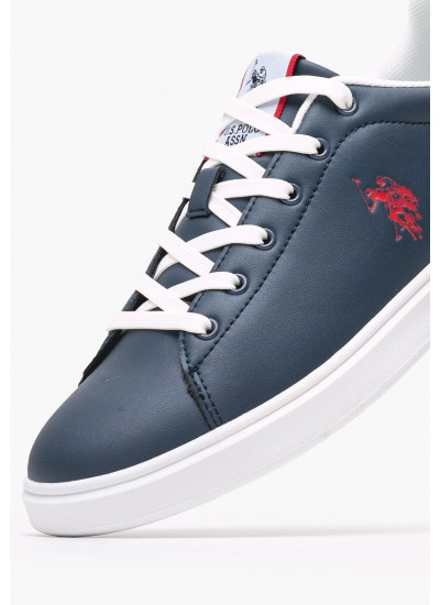 Ανδρικά Παπούτσια Casual Byron001C Μπλε ECOleather U.S. Polo Assn.