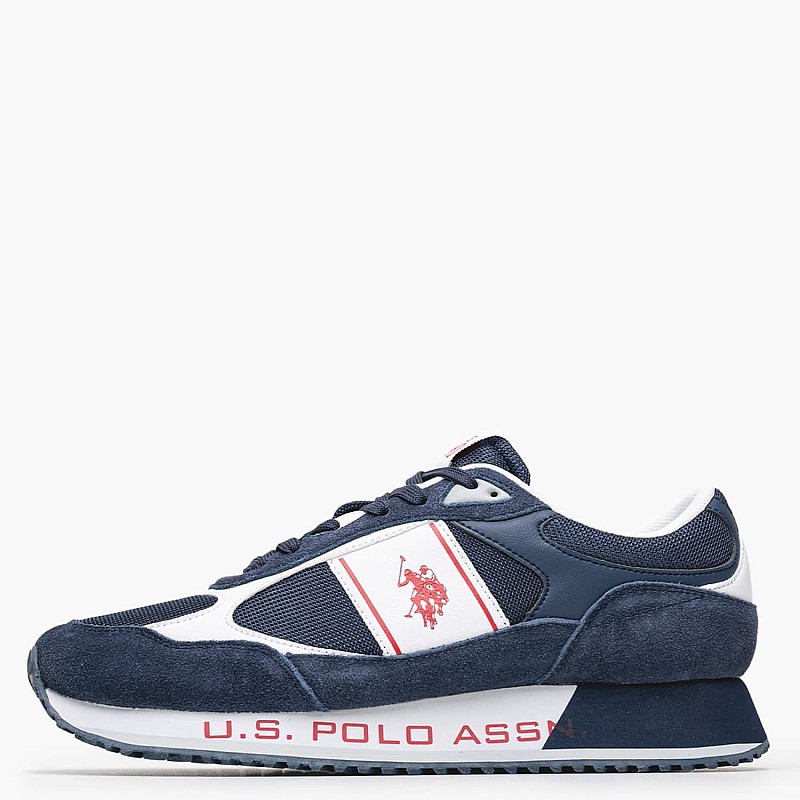 Men Casual Shoes Cleef007A Blue Buckskin-Fabric U.S. Polo Assn.