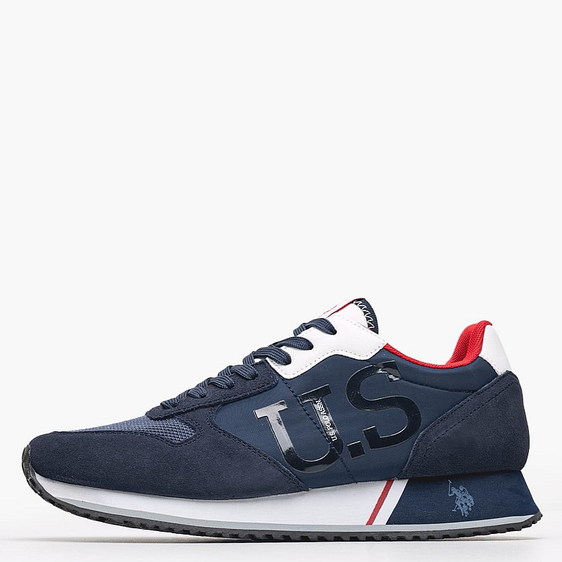 Men Casual Shoes Cleef008.W Blue Buckskin-Fabric U.S. Polo Assn.