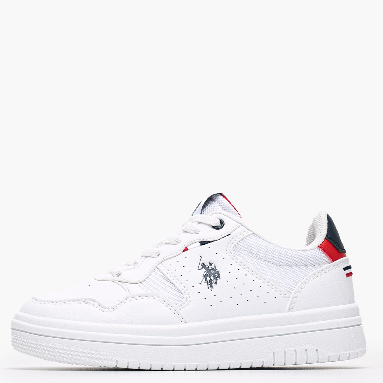 Παιδικά Παπούτσια Casual Denny004F Άσπρο ECOleather-Ύφασμα U.S. Polo Assn.