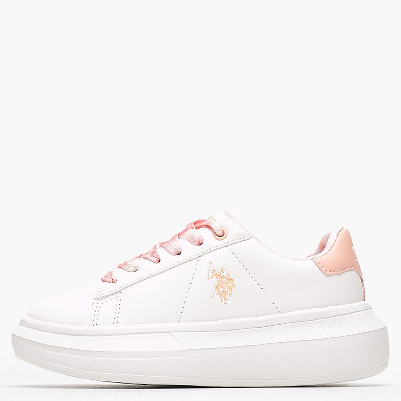 Kids Casual Shoes Helis013B White ECOleather U.S. Polo Assn.