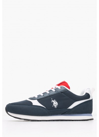 Παιδικά Παπούτσια Casual Nobik013C Μπλε ECOleather-Ύφασμα U.S. Polo Assn.