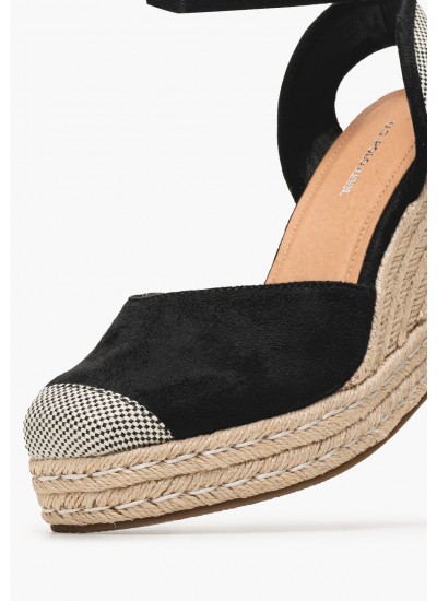 Women Platforms Low Ava.Velcross Beige Fabric Buffalo