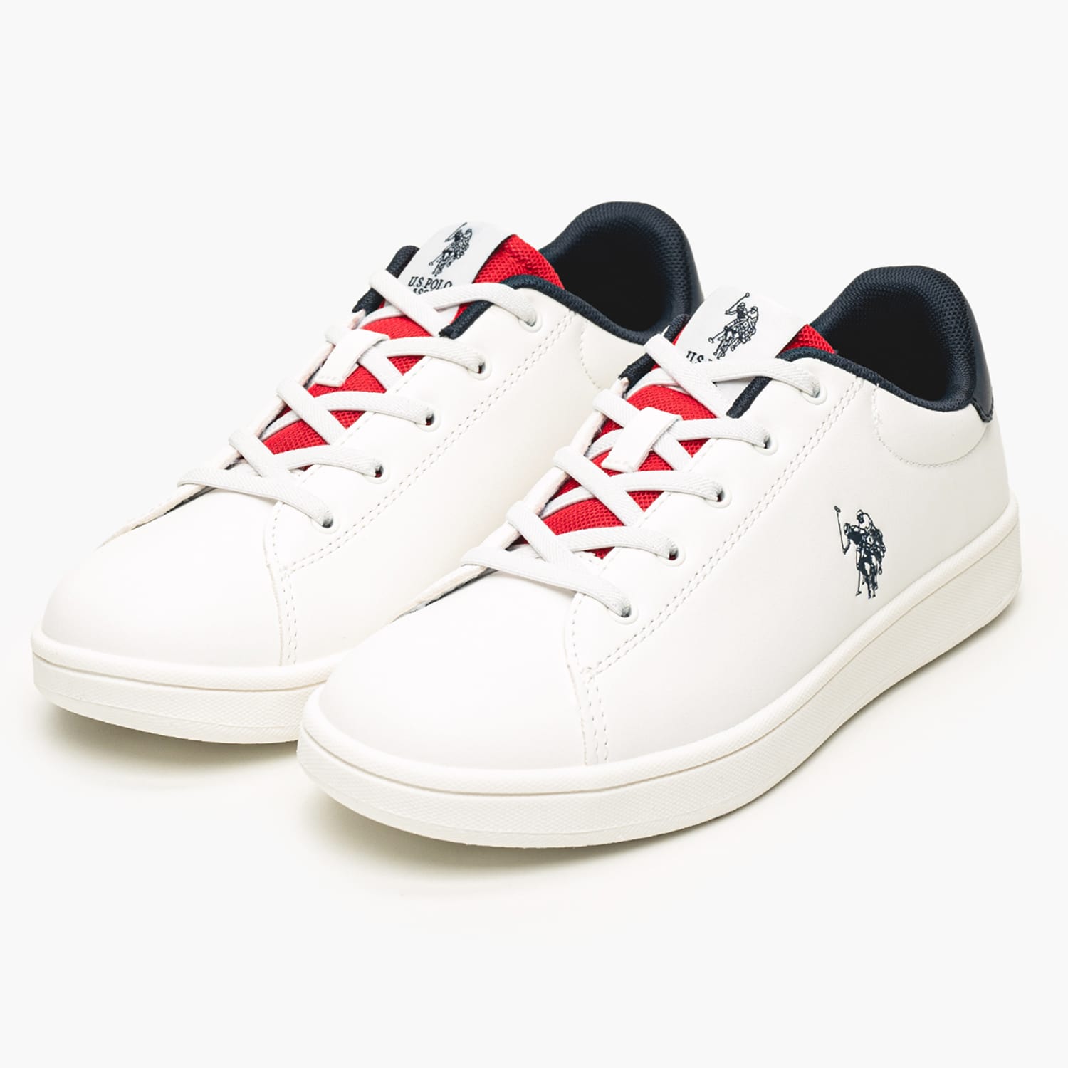 Παιδικά Παπούτσια Casual Trace001A Άσπρο ECOleather U.S. Polo Assn. Παιδικά Παπούτσια Casual Trace001A Άσπρο ECOleather U.S. Polo Assn.