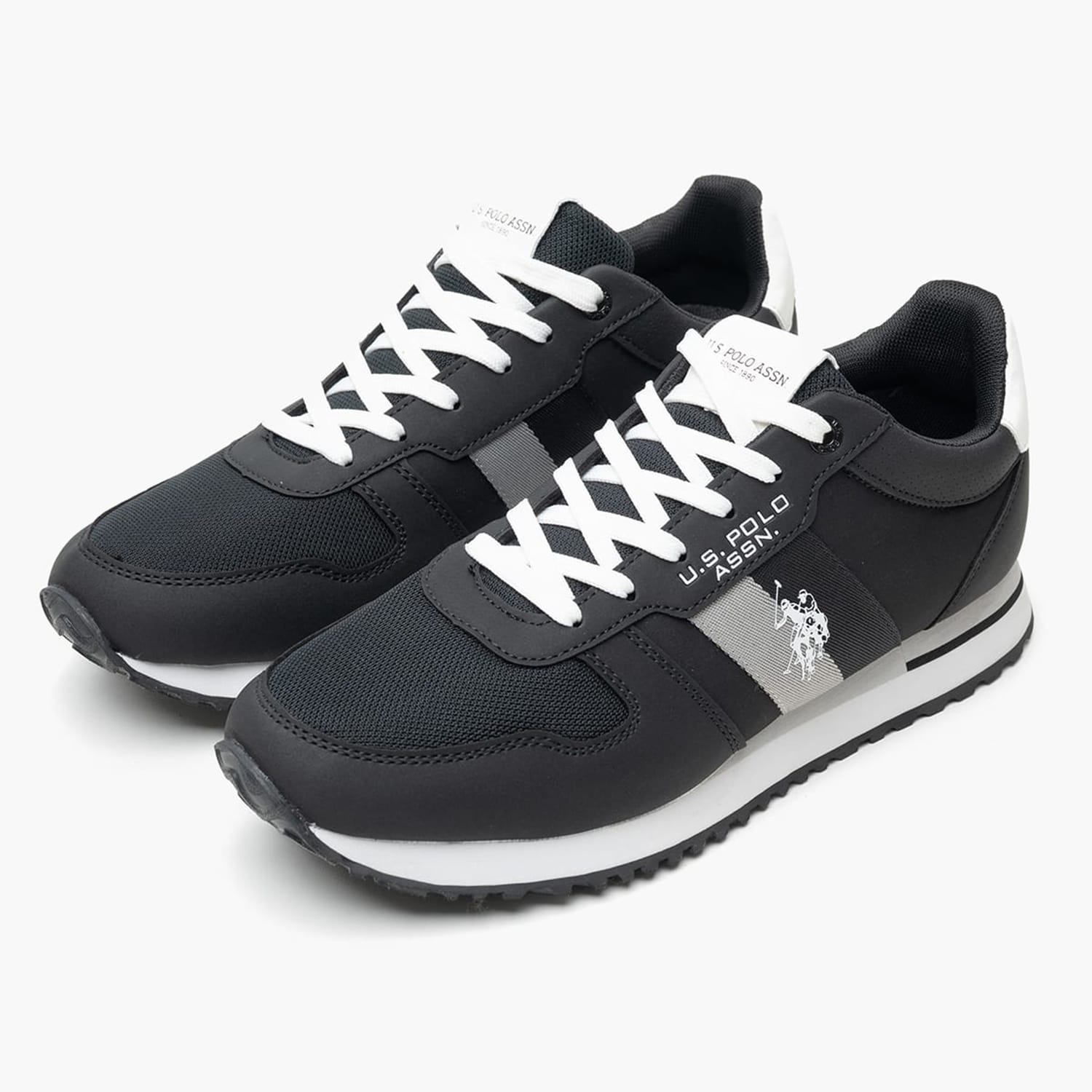 Men Casual Shoes Xirio007b Black ECOleather-Fabric U.S. Polo Assn. Men Casual Shoes Xirio007b Black ECOleather-Fabric U.S. Polo Assn.