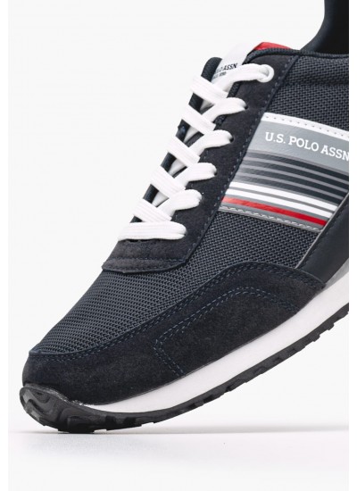 Ανδρικά Παπούτσια Casual Xirio009A Μπλε ECOnubuck-Ύφασμα U.S. Polo Assn.