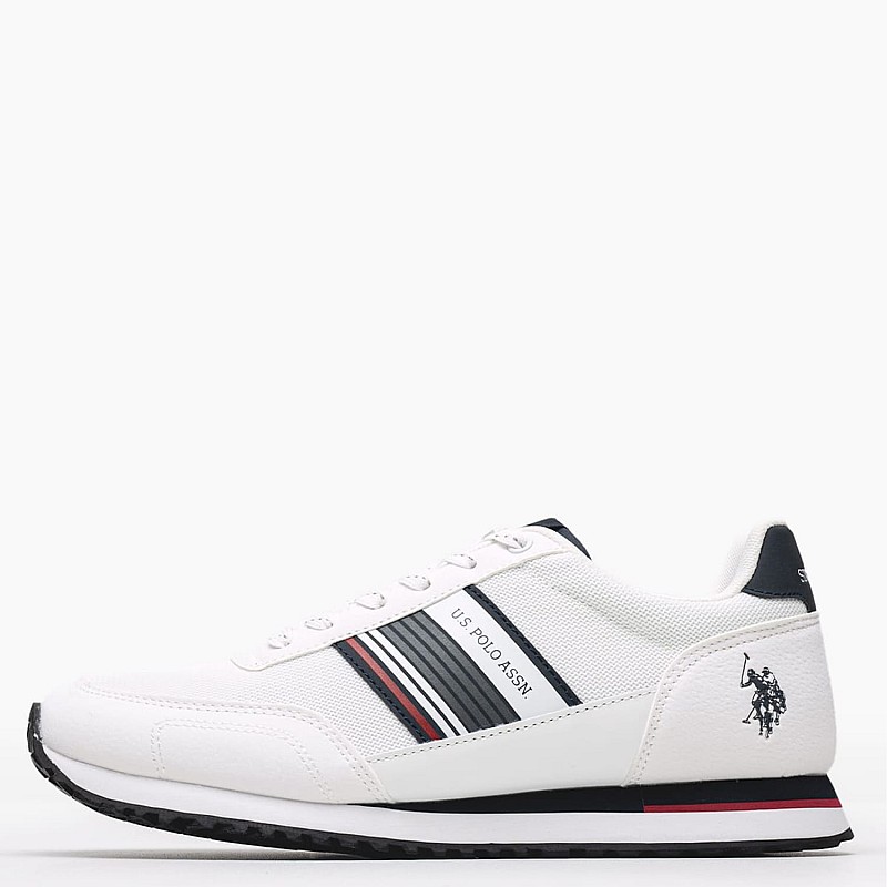 Men Casual Shoes Xirio009A White ECOnubuck-Fabric U.S. Polo Assn.