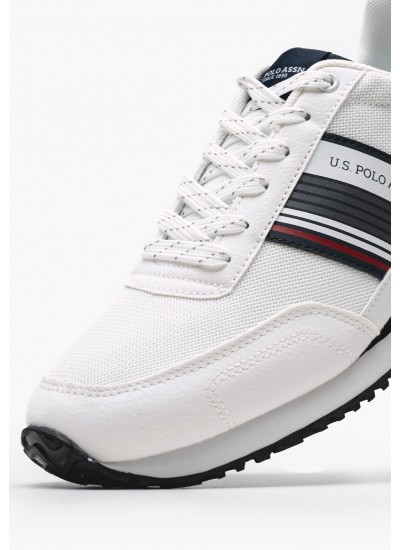 Ανδρικά Παπούτσια Casual Xirio009A Άσπρο ECOnubuck-Ύφασμα U.S. Polo Assn.
