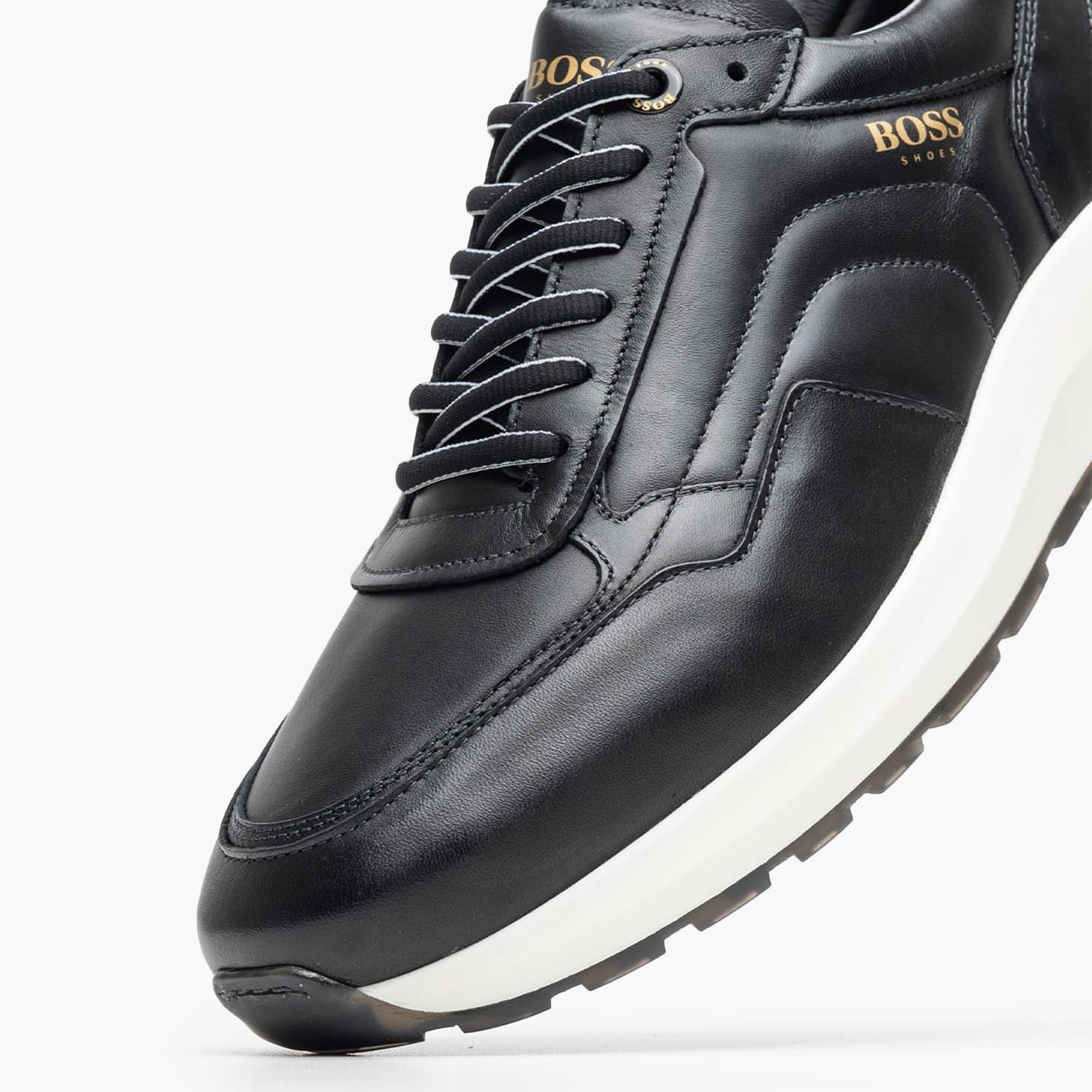 Ανδρικά Παπούτσια Casual B190.A Μαύρο Δέρμα Boss shoes