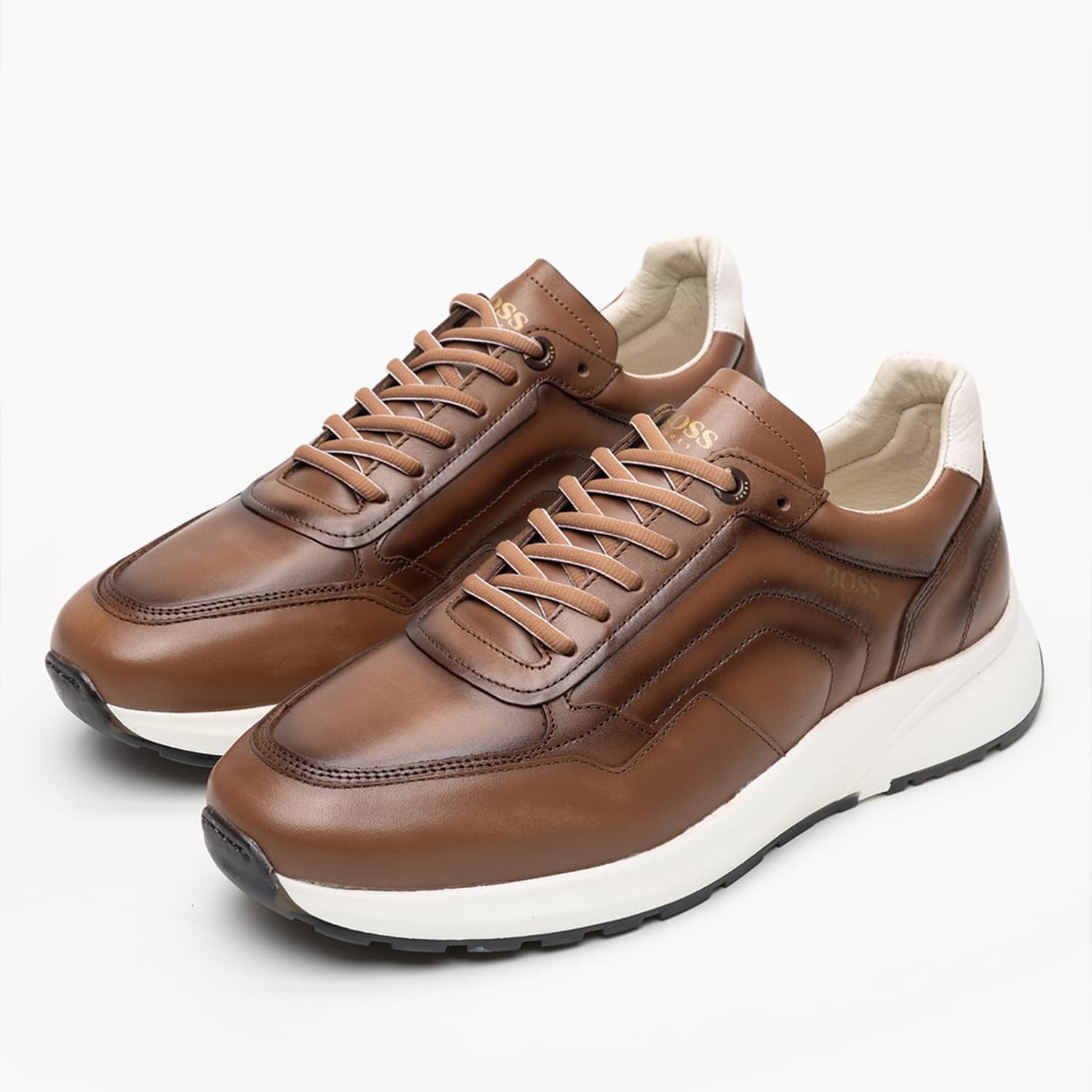Ανδρικά Παπούτσια Casual B190.A Ταμπά Δέρμα Boss shoes
