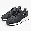 Ανδρικά Παπούτσια Casual B190.M Μαύρο Δέρμα-Ύφασμα Boss shoes Ανδρικά Παπούτσια Casual B190.M Μαύρο Δέρμα-Ύφασμα Boss shoes