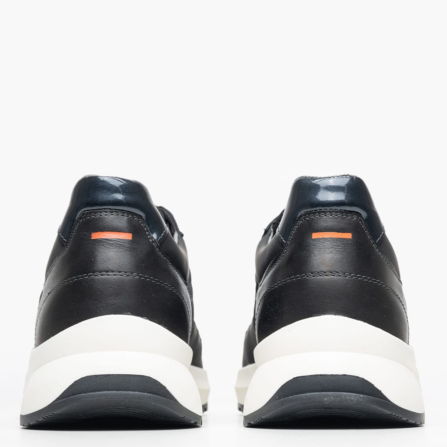 Ανδρικά Παπούτσια Casual B190.M Μαύρο Δέρμα-Ύφασμα Boss shoes Ανδρικά Παπούτσια Casual B190.M Μαύρο Δέρμα-Ύφασμα Boss shoes