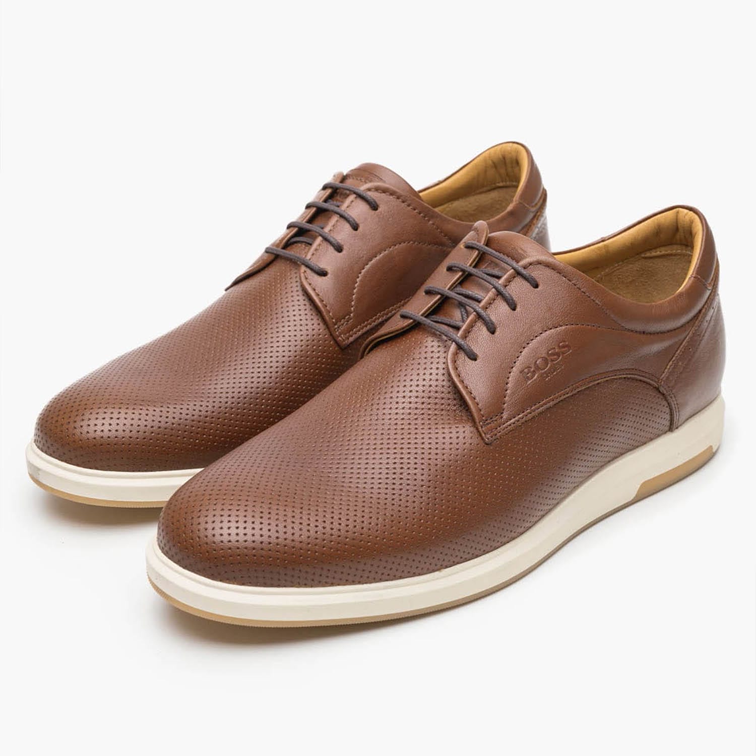 Ανδρικά Παπούτσια Δετά B201 Ταμπά Δέρμα Boss shoes Ανδρικά Παπούτσια Δετά B201 Ταμπά Δέρμα Boss shoes