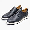 Ανδρικά Παπούτσια Δετά B201 Μπλε Δέρμα Boss shoes