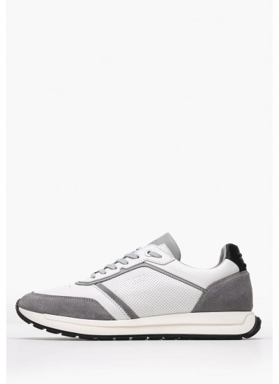 Ανδρικά Παπούτσια Casual Eaton.Street Άσπρο ECOleather Pepe Jeans