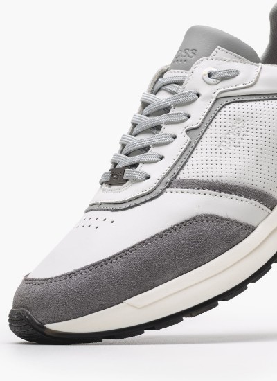 Ανδρικά Παπούτσια Casual Eaton.Street Άσπρο ECOleather Pepe Jeans