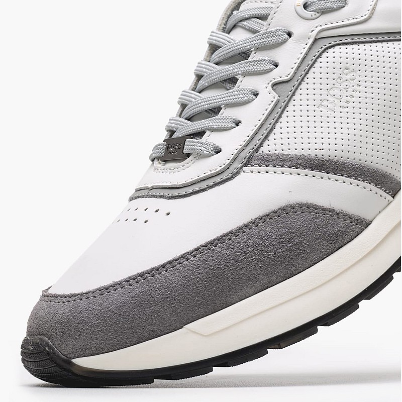 Ανδρικά Παπούτσια Casual B230.A Άσπρο Δέρμα Boss shoes