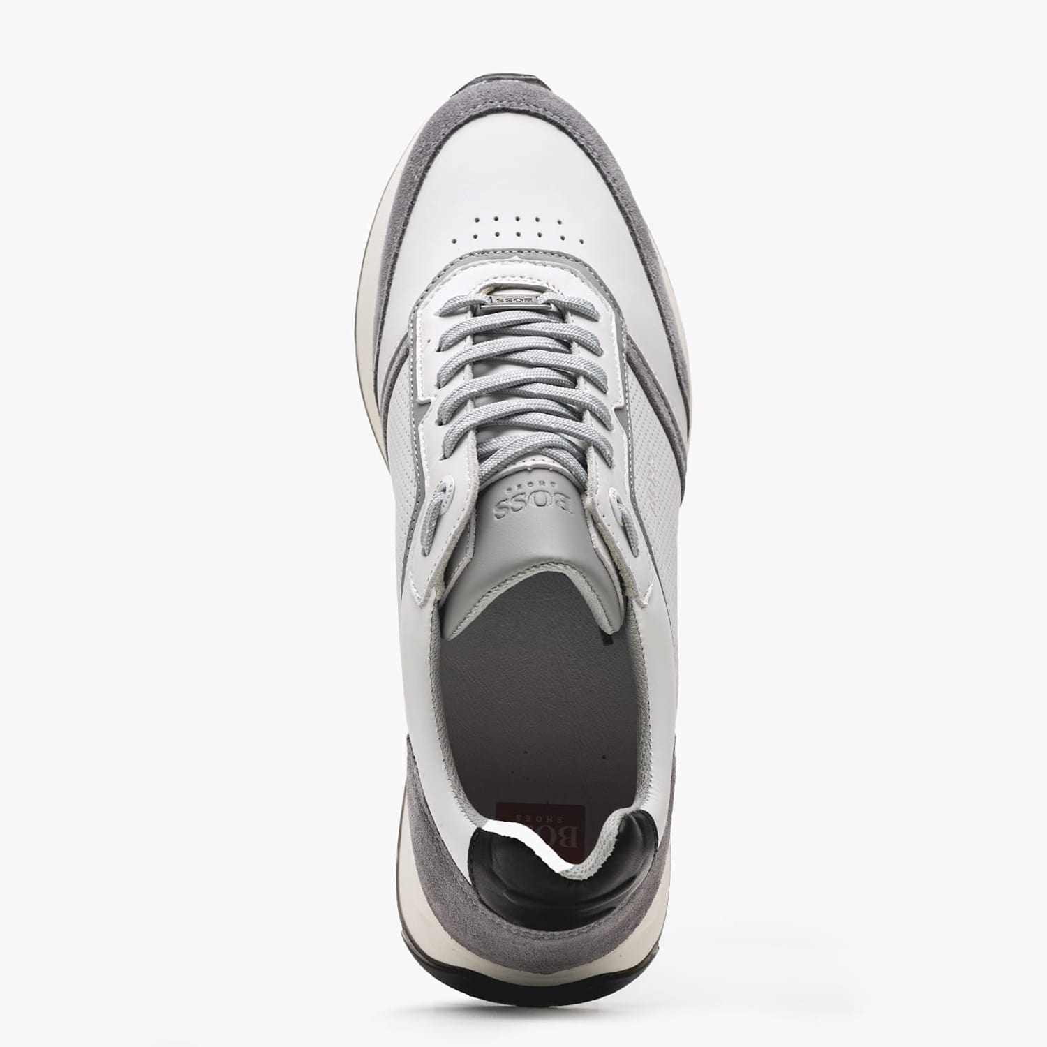Ανδρικά Παπούτσια Casual B230.A Άσπρο Δέρμα Boss shoes Ανδρικά Παπούτσια Casual B230.A Άσπρο Δέρμα Boss shoes