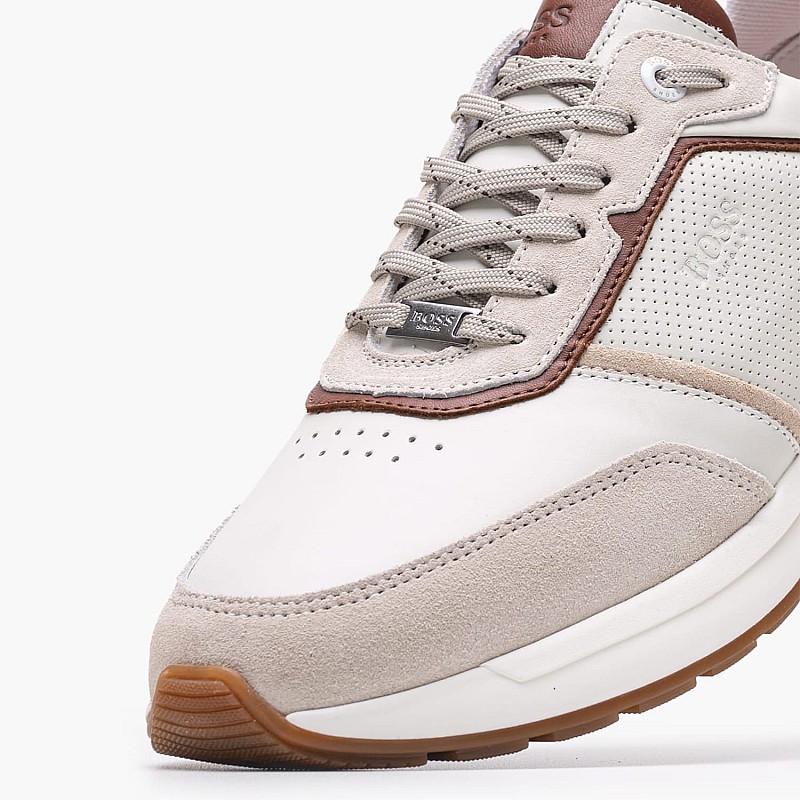 Ανδρικά Παπούτσια Casual B230.A Μπεζ Δέρμα Boss shoes