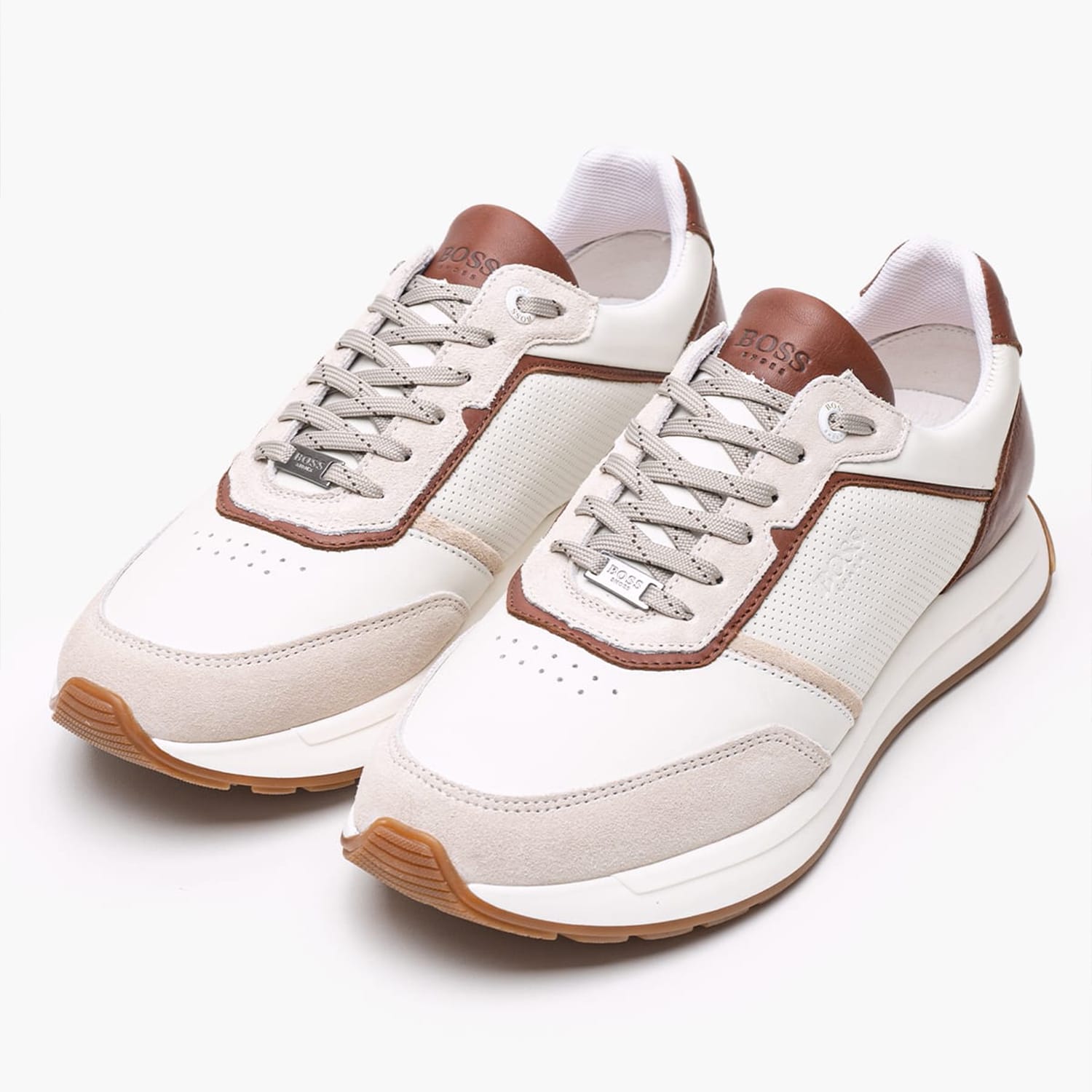 Ανδρικά Παπούτσια Casual B230.A Μπεζ Δέρμα Boss shoes Ανδρικά Παπούτσια Casual B230.A Μπεζ Δέρμα Boss shoes