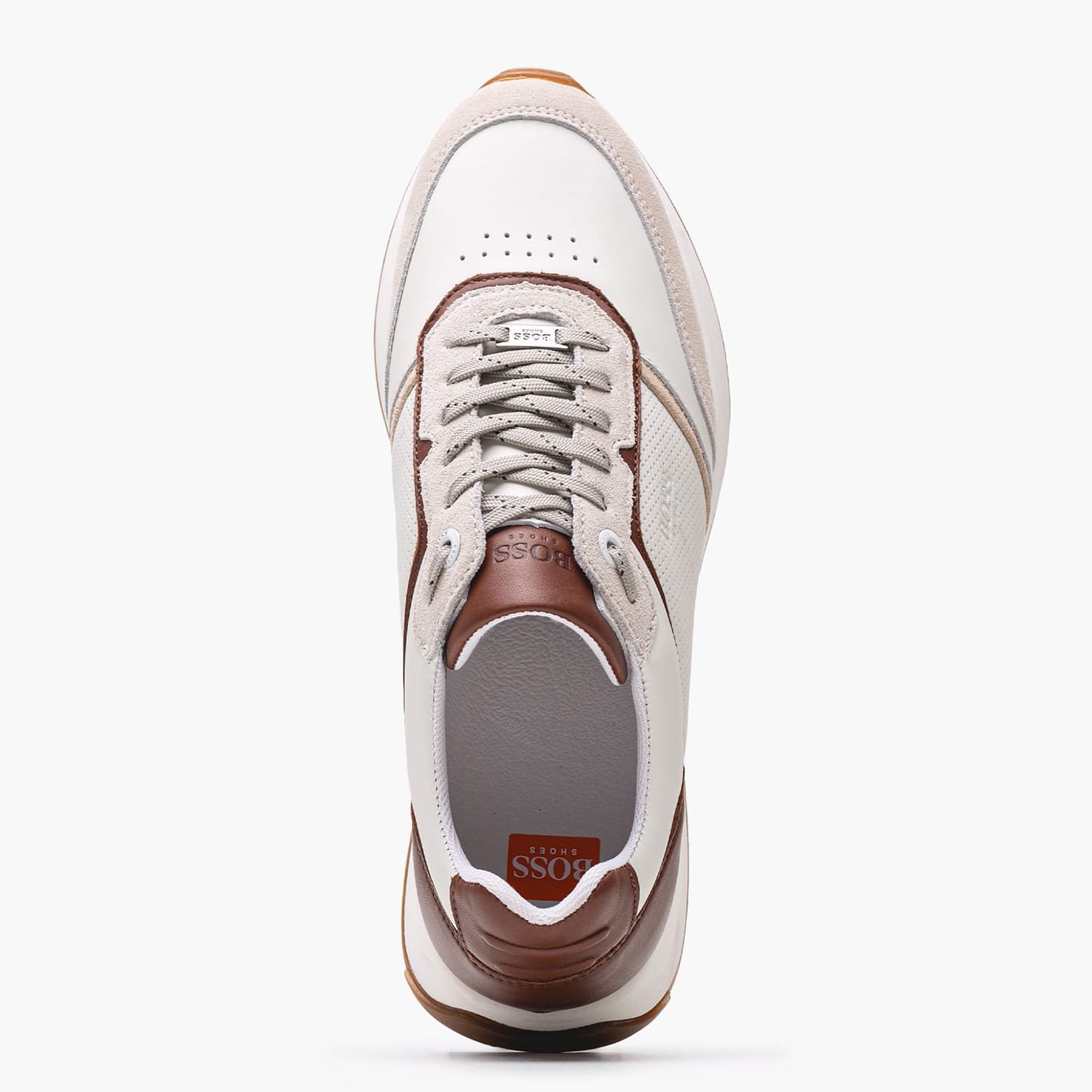 Ανδρικά Παπούτσια Casual B230.A Μπεζ Δέρμα Boss shoes Ανδρικά Παπούτσια Casual B230.A Μπεζ Δέρμα Boss shoes