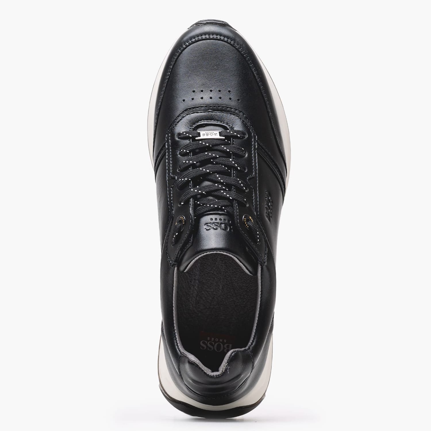 Ανδρικά Παπούτσια Casual B230.B Μαύρο Δέρμα Boss shoes Ανδρικά Παπούτσια Casual B230.B Μαύρο Δέρμα Boss shoes