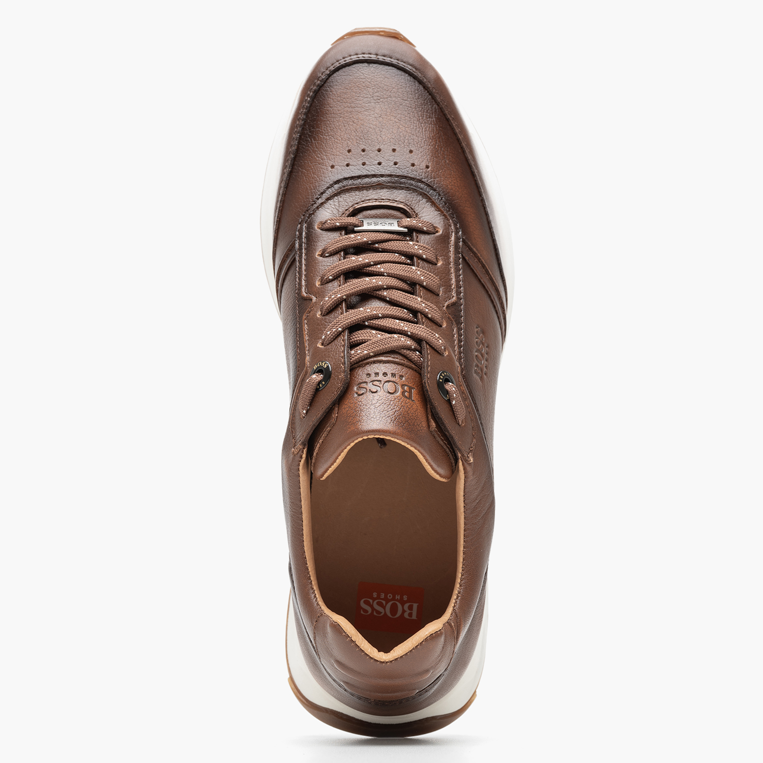 Ανδρικά Παπούτσια Casual B230.B Ταμπά Δέρμα Boss shoes Ανδρικά Παπούτσια Casual B230.B Ταμπά Δέρμα Boss shoes