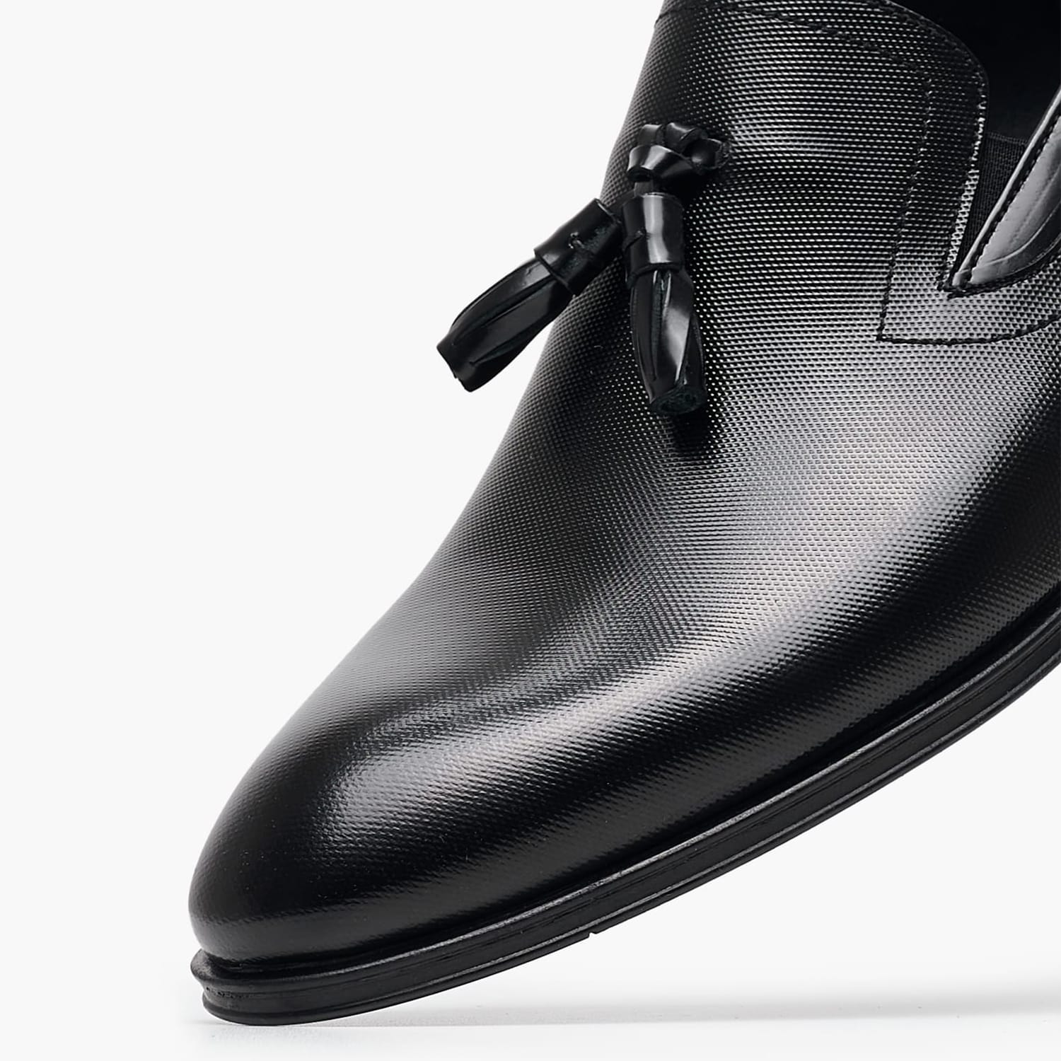 Ανδρικά Μοκασίνια B5429.Point Μαύρο Δέρμα Boss shoes