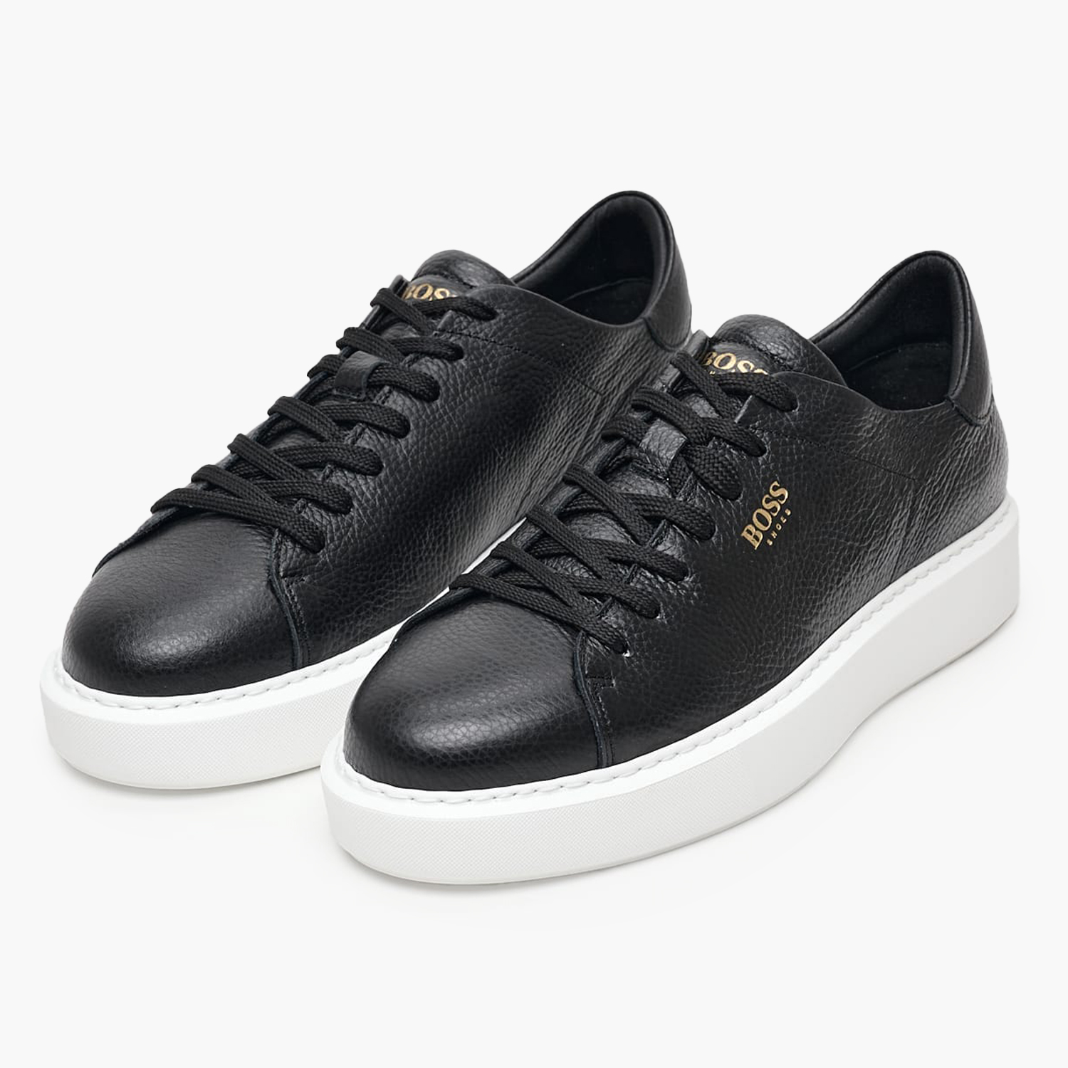 Ανδρικά Παπούτσια Casual B5720 Μαύρο Δέρμα Boss shoes Ανδρικά Παπούτσια Casual B5720 Μαύρο Δέρμα Boss shoes