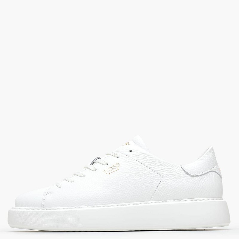 Ανδρικά Παπούτσια Casual B5720 Άσπρο Δέρμα Boss shoes