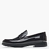 Ανδρικά Μοκασίνια B6487 Μπορντό Δέρμα Boss shoes