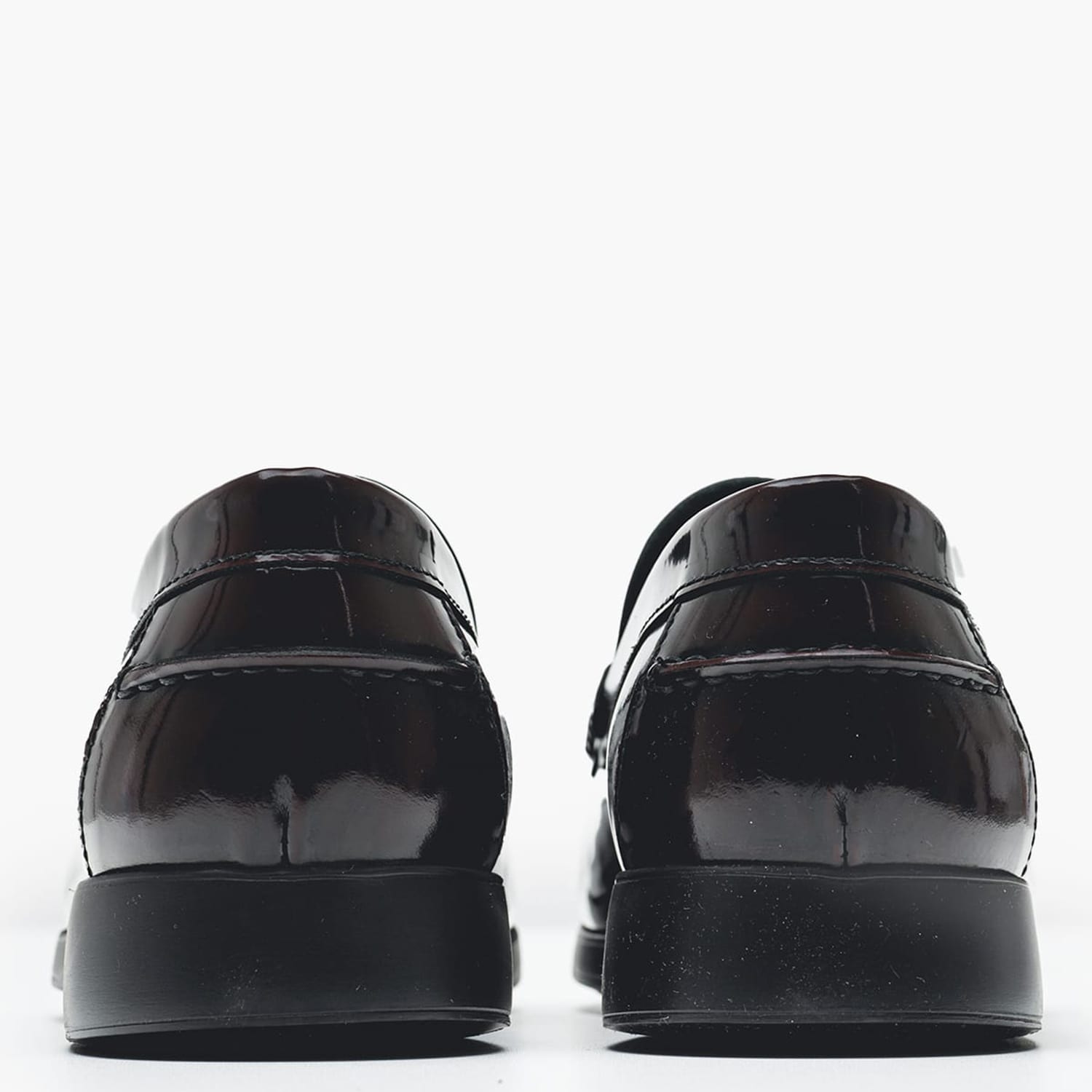 Ανδρικά Μοκασίνια B6487 Μπορντό Δέρμα Boss shoes