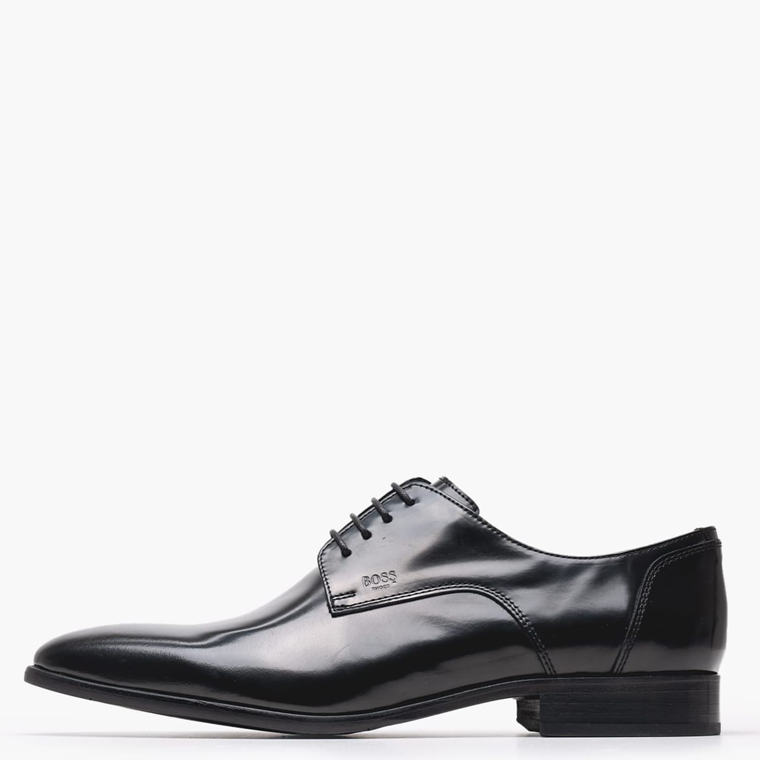 Ανδρικά Παπούτσια Δετά B7513.FLO Μαύρο Δέρμα Boss shoes