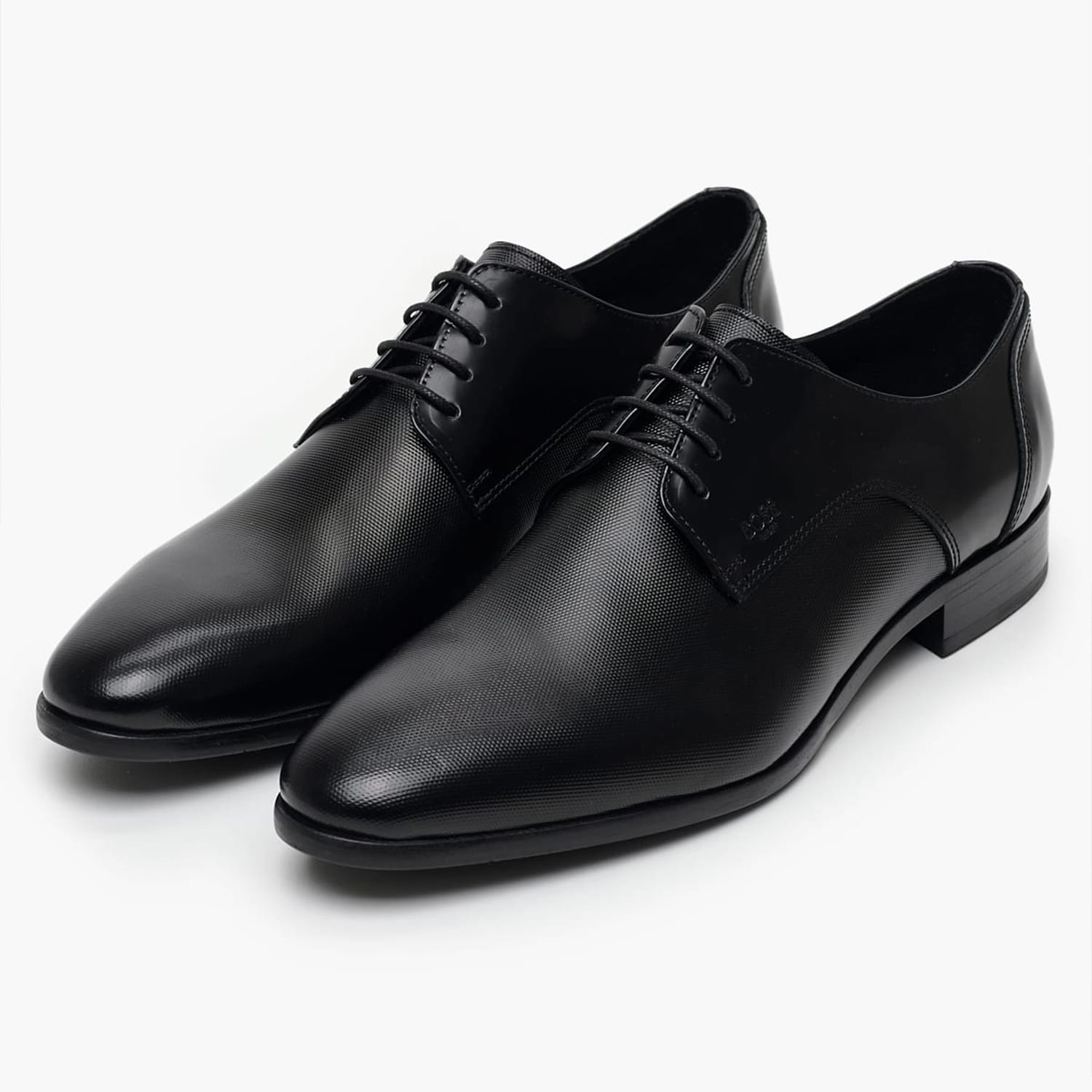 Ανδρικά Παπούτσια Δετά B7513.Point Μαύρο Δέρμα Boss shoes Ανδρικά Παπούτσια Δετά B7513.Point Μαύρο Δέρμα Boss shoes
