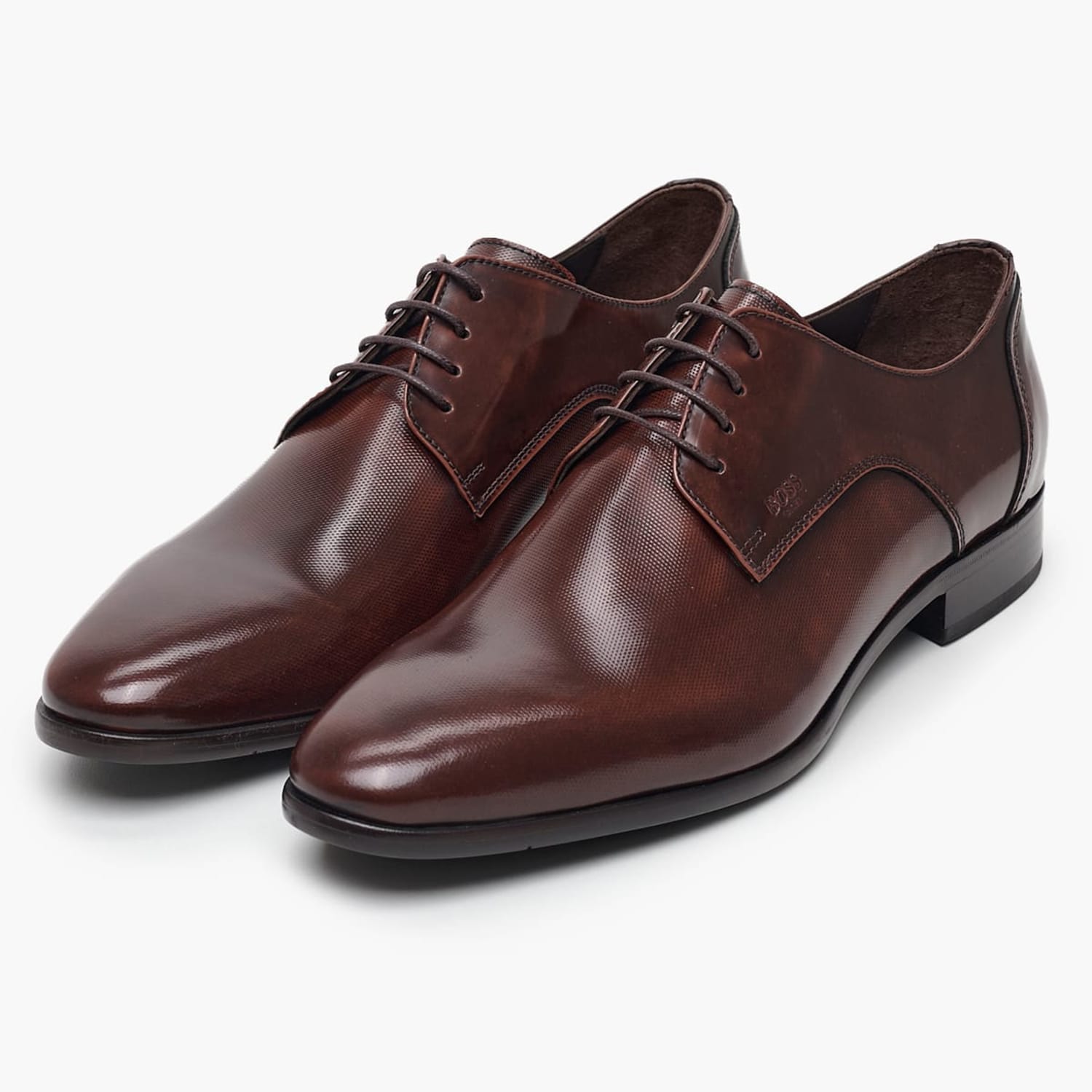 Ανδρικά Παπούτσια Δετά B7513.Point Καφέ Δέρμα Boss shoes Ανδρικά Παπούτσια Δετά B7513.Point Καφέ Δέρμα Boss shoes