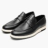 Ανδρικά Μοκασίνια B7537 Μαύρο Δέρμα Boss shoes Ανδρικά Μοκασίνια B7537 Μαύρο Δέρμα Boss shoes