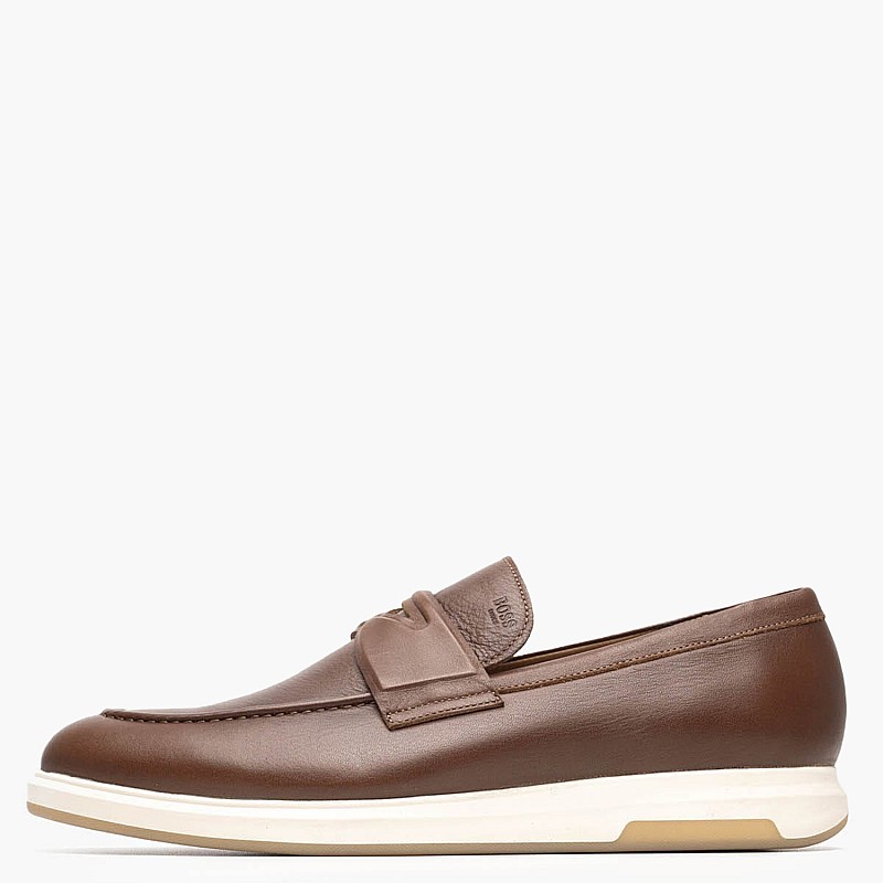 Ανδρικά Μοκασίνια B7537 Ταμπά Δέρμα Boss shoes