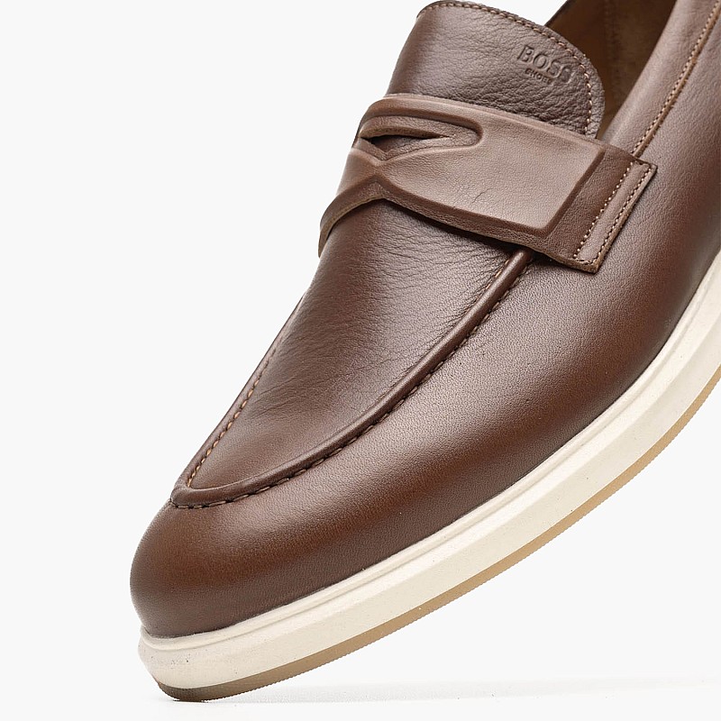 Ανδρικά Μοκασίνια B7537 Ταμπά Δέρμα Boss shoes