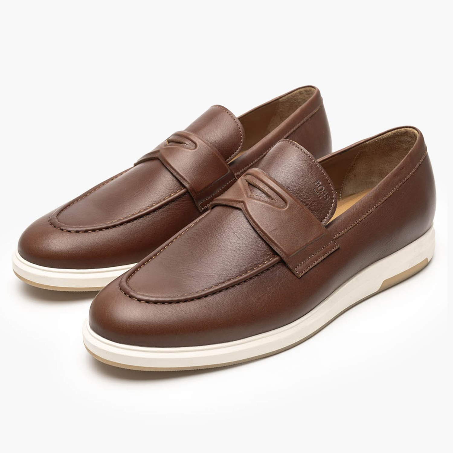 Ανδρικά Μοκασίνια B7537 Ταμπά Δέρμα Boss shoes Ανδρικά Μοκασίνια B7537 Ταμπά Δέρμα Boss shoes