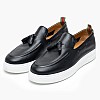 Ανδρικά Μοκασίνια B7686.Lea Μαύρο Δέρμα Boss shoes Ανδρικά Μοκασίνια B7686.Lea Μαύρο Δέρμα Boss shoes